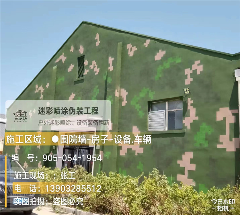 晋中外墙数码迷彩漆施工报价清单（100㎡标准墙面测算）